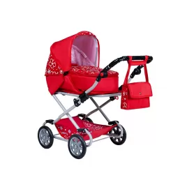 New Baby Dětský kočárek pro panenky 2v1 Monika červený