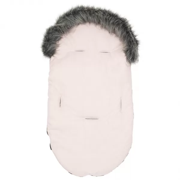 New Baby Dětský fusák s kožíškem dusty pink