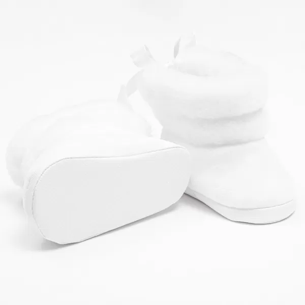 New Baby Kojenecké zimní kozačky bílé 3-6 m