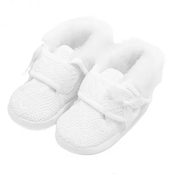 New Baby Kojenecké zimní capáčky ke křtu 0-3 m holka