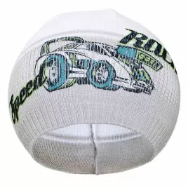 New Baby Podzimní dětská čepička Racing