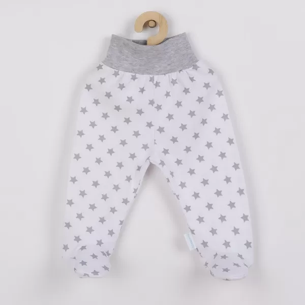 New Baby Kojenecké polodupačky Classic II šedé s hvězdičkami