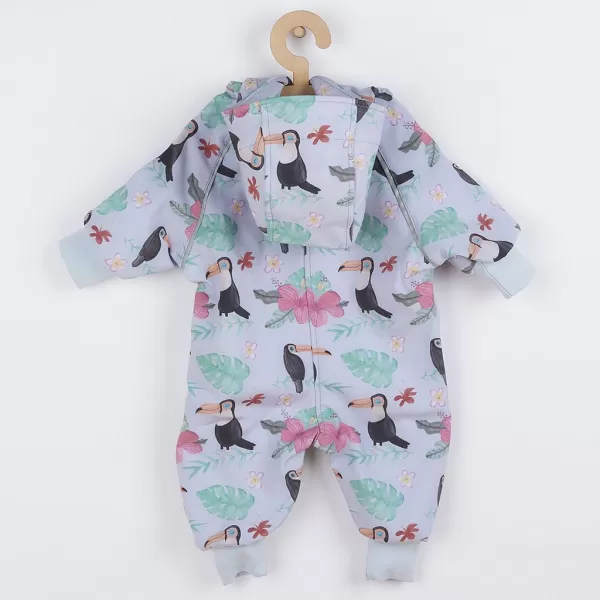 New Baby Softshellový kojenecký overal Tukan