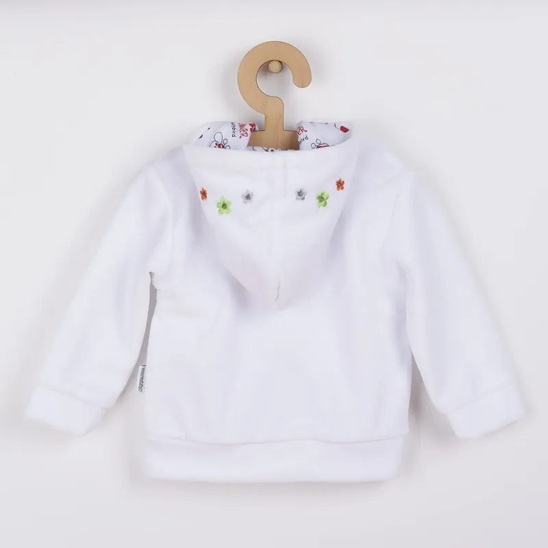 New Baby Semišková mikinka s kapucí