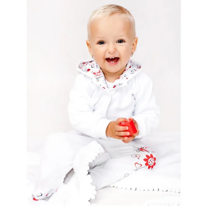 New Baby Semišková mikinka s kapucí