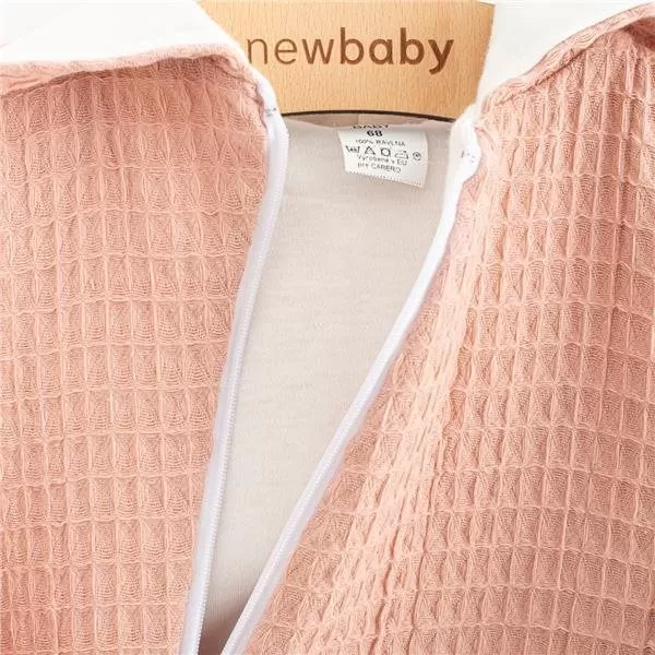 New Baby Kojenecký mušelínový overal s kapucí Comfort clothes