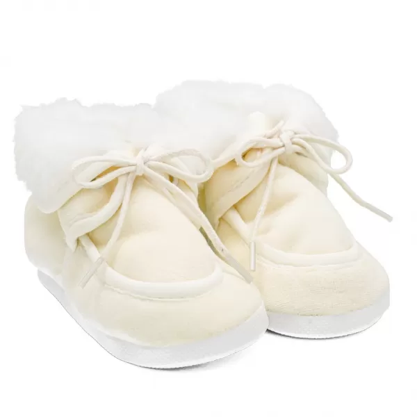 New Baby Kojenecké zimní capáčky béžové 0-3 m