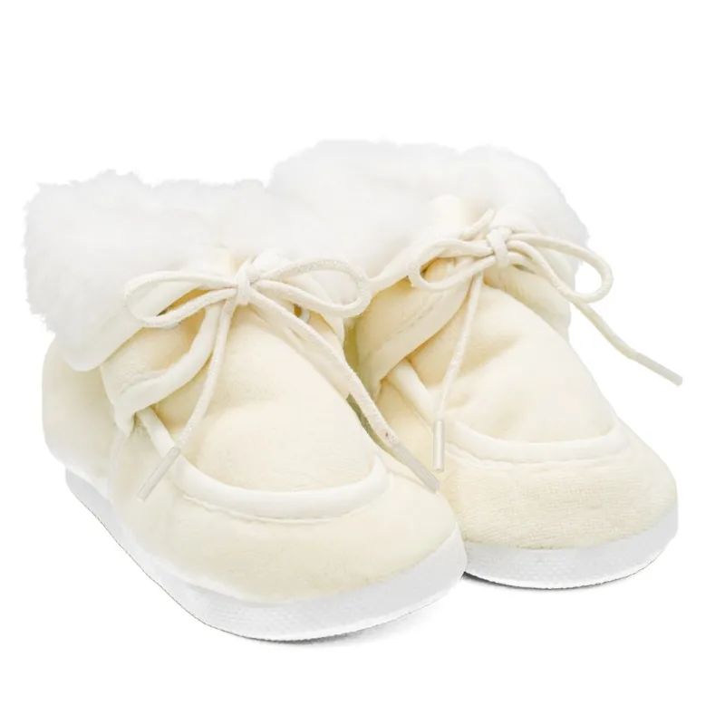 New Baby Kojenecké zimní capáčky béžové 0-3 m