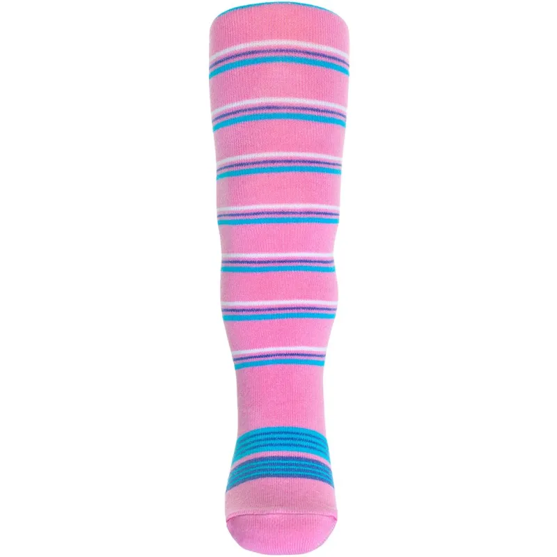New Baby Bavlněné punčocháčky s ABS růžové zebra s pruhy