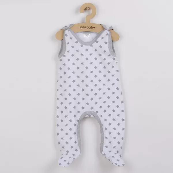 New Baby Kojenecké dupačky Classic II šedé s hvězdičkami