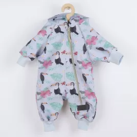 New Baby Softshellový kojenecký overal Tukan