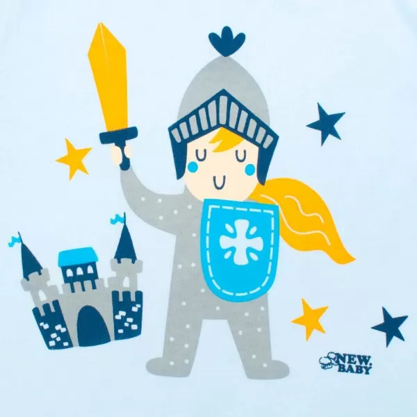 New Baby 2-dílná kojenecká bavlněná soupravička New Malý rytíř