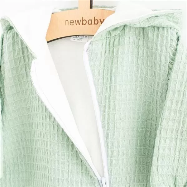 New Baby Kojenecký mušelínový overal s kapucí Comfort clothes šalvějová