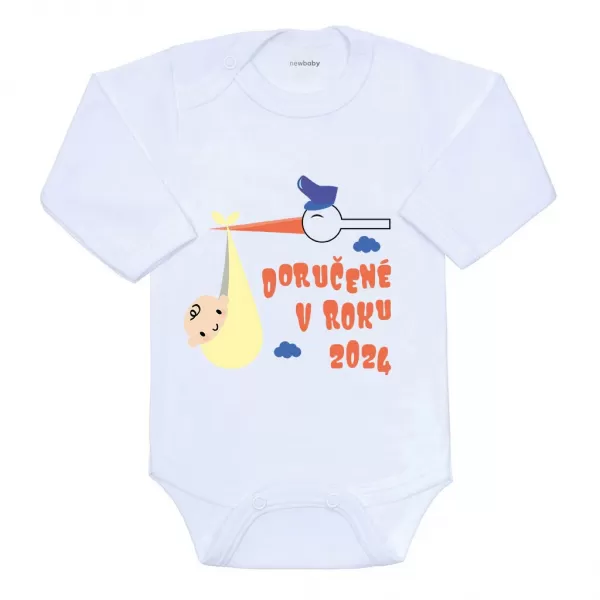 New Baby Body s potiskem Doručené v roku 2024