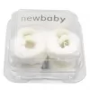 New Baby Kojenecké zimní semiškové capáčky 0-3 m béžové