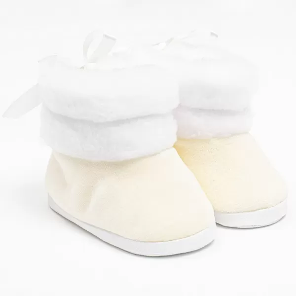 New Baby Kojenecké zimní kozačky béžové 3-6 m