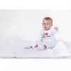 New Baby Bavlněné punčocháčky bílé I Love Mum and Dad