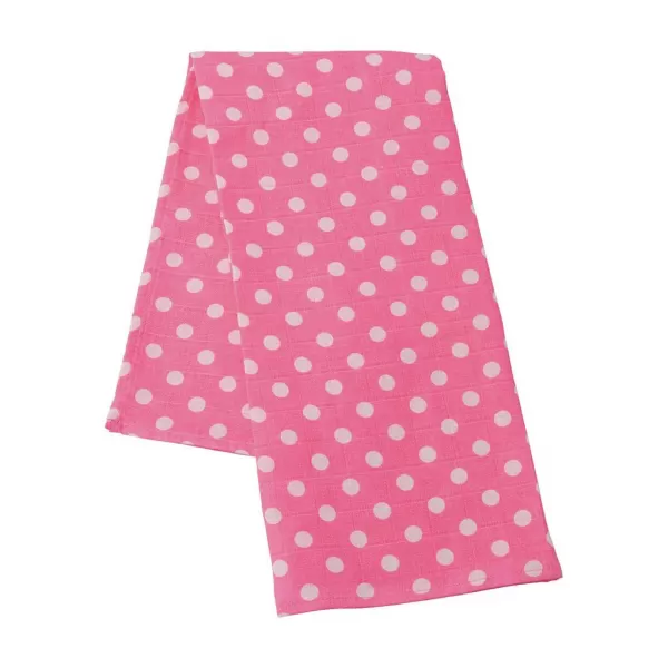 New Baby Látkové bavlněné pleny Softy s potiskem 70 x 70 cm 4 ks růžovo-bílé