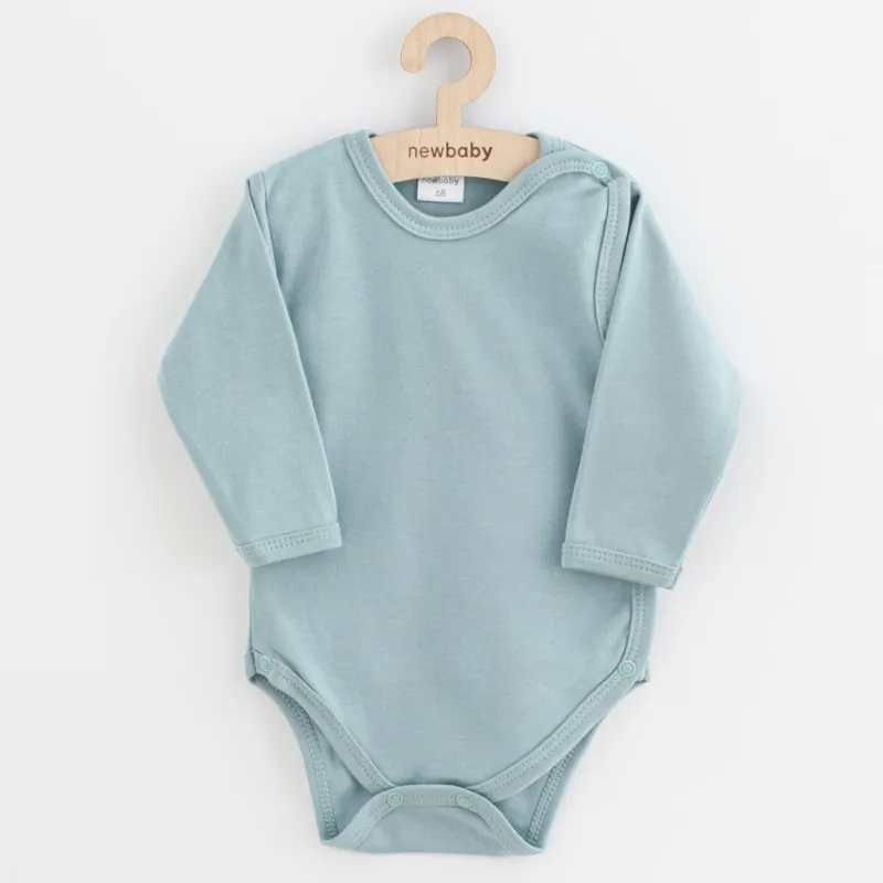 New Baby Kojenecké celorozepínací body Classic II tmavě mátové