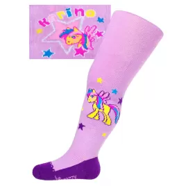 New Baby Bavlněné punčocháčky 3xABS fialové karino