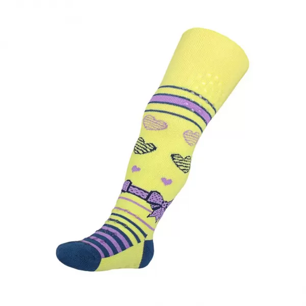 New Baby Bavlněné punčocháčky 3xABS žluté s mašličkou