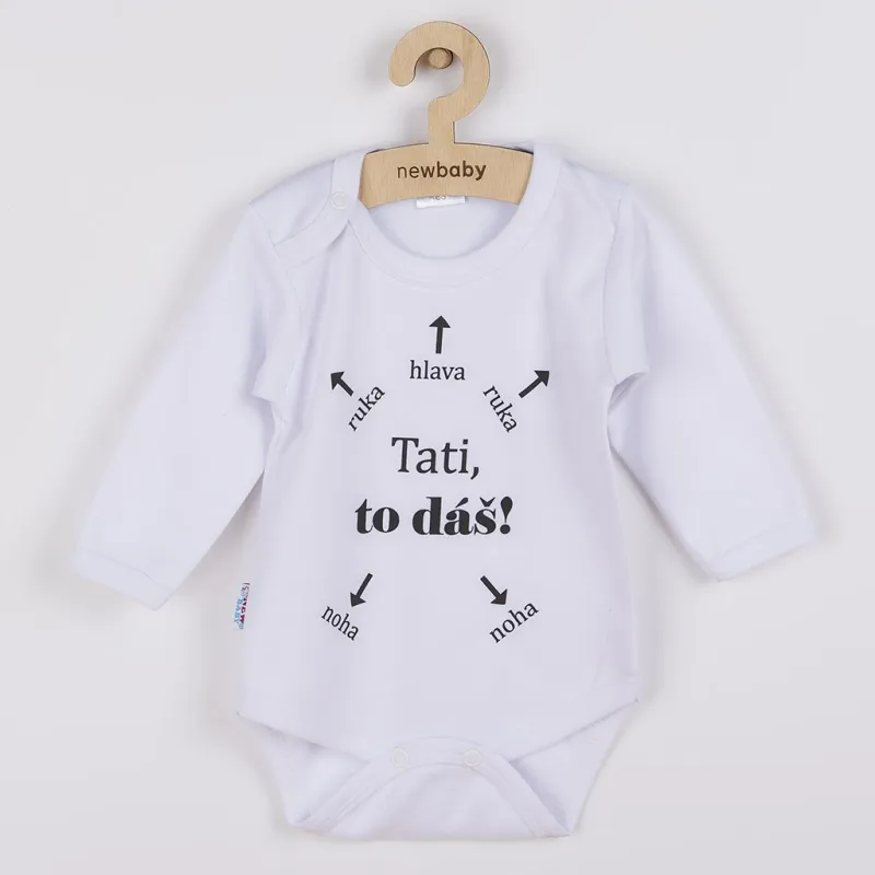 New Baby Body s potiskem Tati, to dáš! - dárkové balení