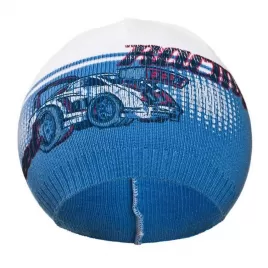 New Baby Podzimní dětská čepička Racing tmavě