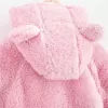 New Baby Zimní kabátek Nice Bear růžový