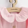 New Baby Kojenecký kabátek na knoflíky Luxury clothing Laura růžový