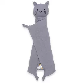 New Baby Mušelínový usínáček Cat grey