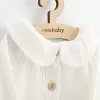 New Baby Kojenecký kabátek na knoflíky Luxury clothing Laura bílý