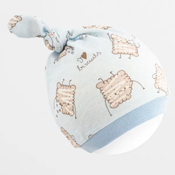New Baby Kojenecká bavlněná čepička Biscuits
