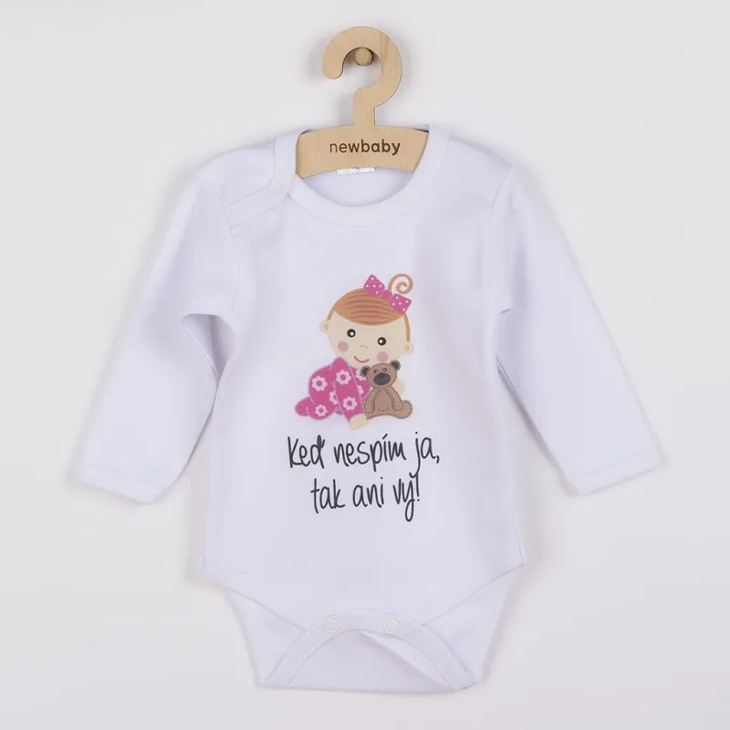 New Baby Body s potiskem Keď nespím ja, tak ani vy