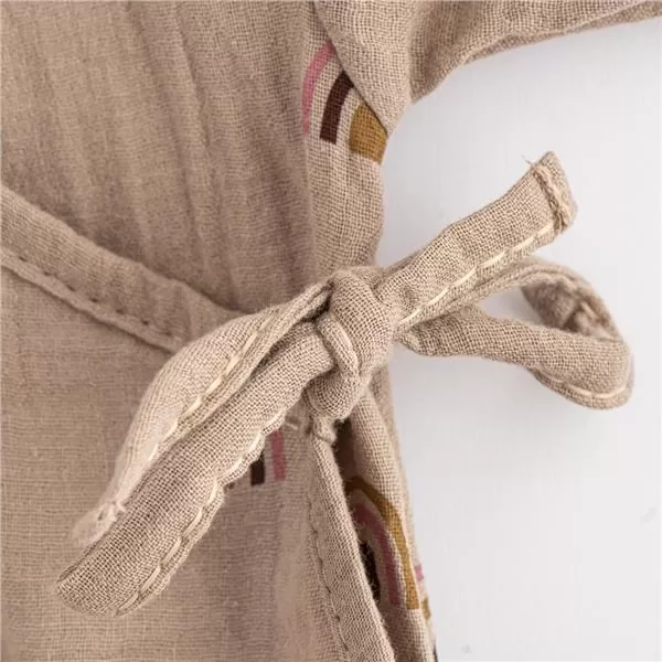 New Baby Kojenecké mušelínové body s bočním zavazováním Rainbow