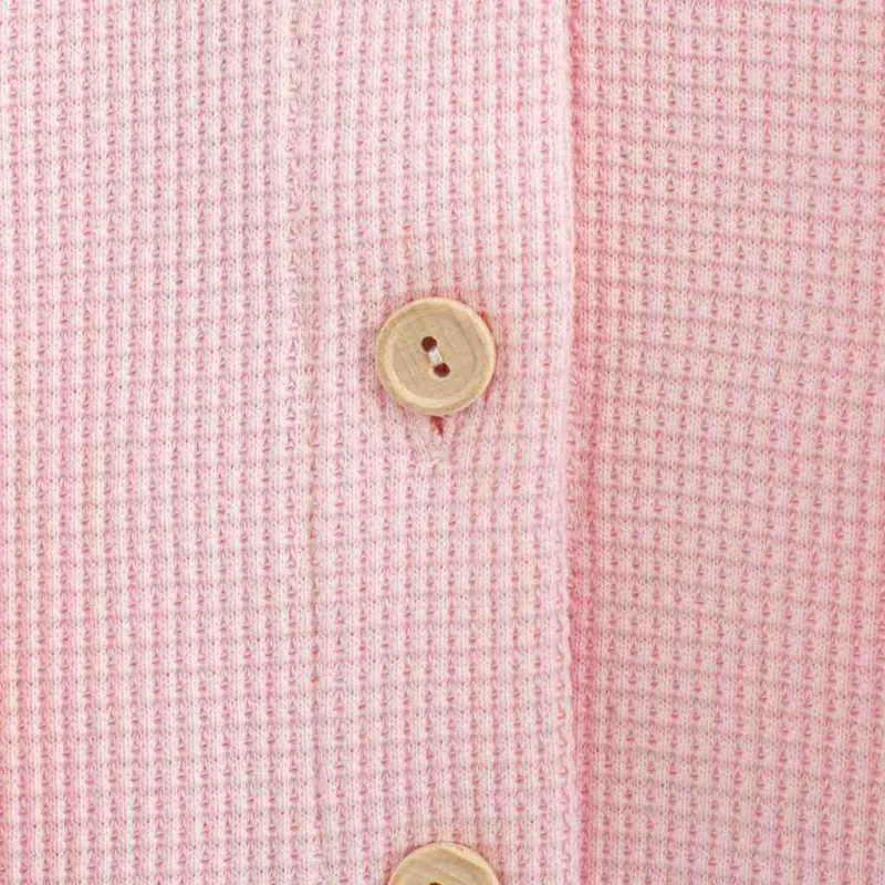 New Baby Kojenecký kabátek na knoflíky Luxury clothing Laura růžový