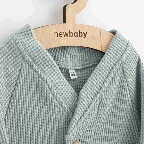 New Baby Kojenecký kabátek na knoflíky Luxury clothing Oliver šedý