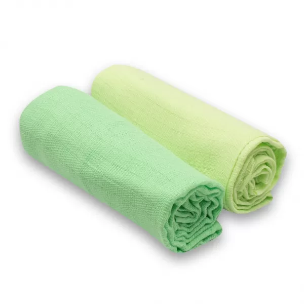 New Baby Bavlněné pleny 70x80 cm 2 ks jasně zelená, tmavě