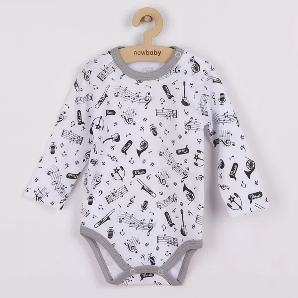 New Baby Kojenecké body s dlouhým rukávem Music