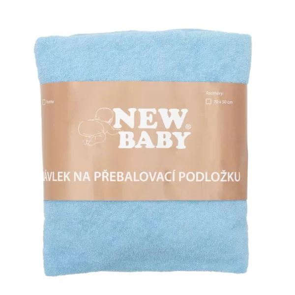 New Baby Návlek na přebalovací podložku 50x70 modrý