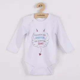 New Baby Body s potiskem Vypadám jako ANDÍLEK, ale zlobím jako ČERT