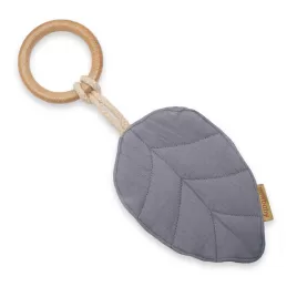 New Baby Kousátko s listy pro děti Leaf grey