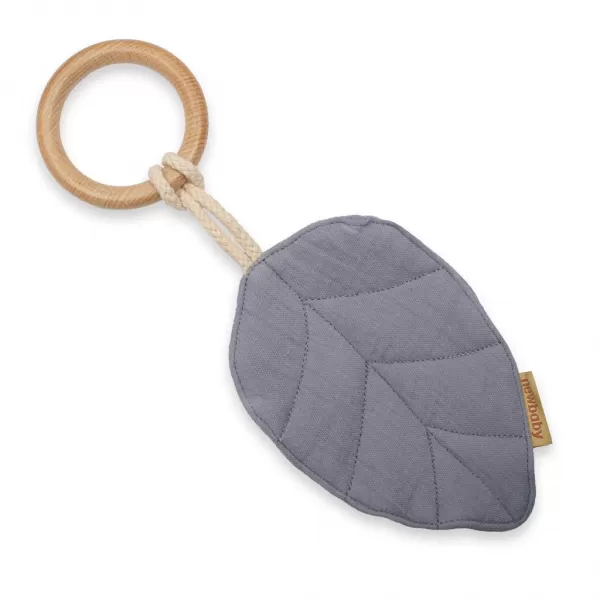 New Baby Kousátko s listy pro děti Leaf grey