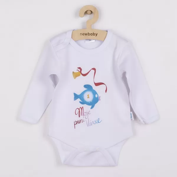 New Baby Body s potiskem Moje první Vánoce