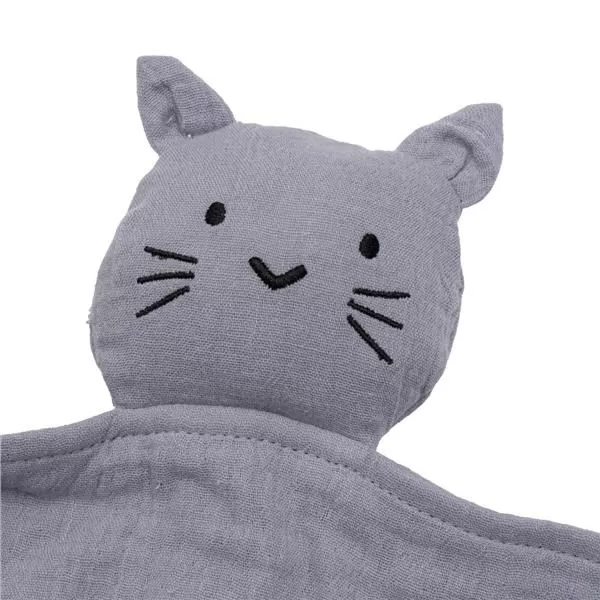 New Baby Mušelínový usínáček Cat grey