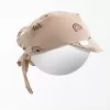 New Baby Dětský letní mušelínový šátek s kšiltem Rainbow