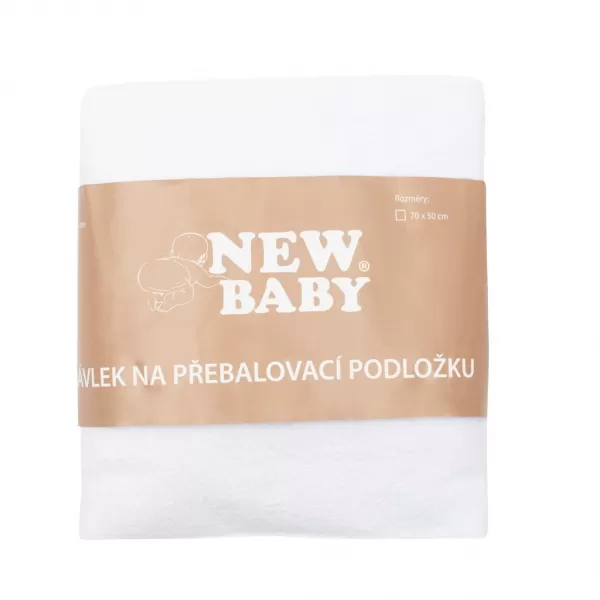 New Baby Návlek na přebalovací podložku 50x70 bílý
