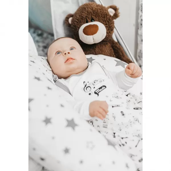 New Baby Kojenecké bavlněné dupačky Music