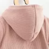 New Baby Kojenecká kombinéza s kapucí Frosty pink