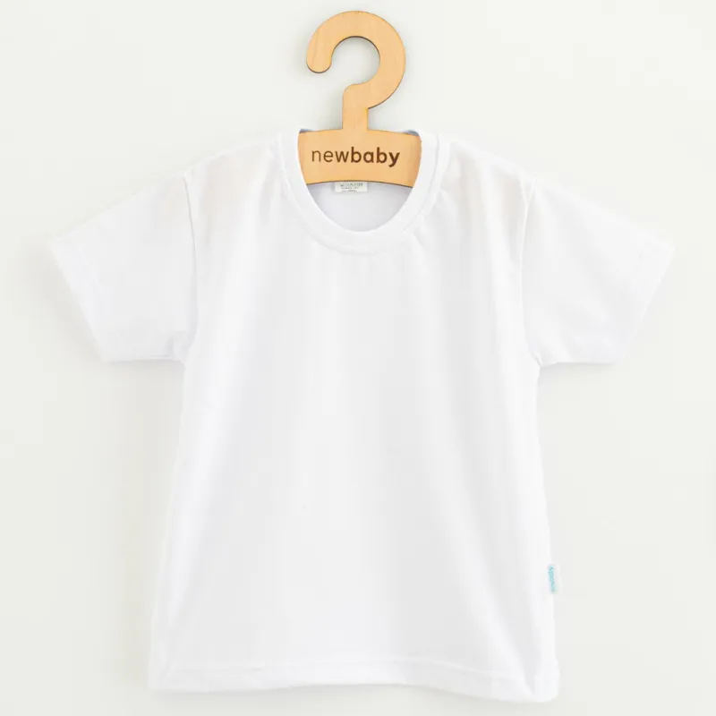 New Baby Dětská bavlněná souprava tričko a mušelínové kalhoty Kindergarten modro-šedá