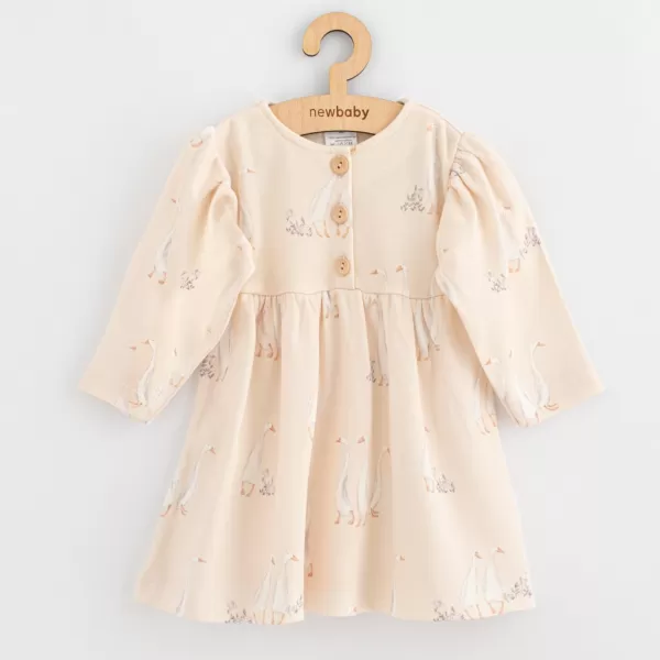 New Baby Kojenecké bavlněné šaty Husičky